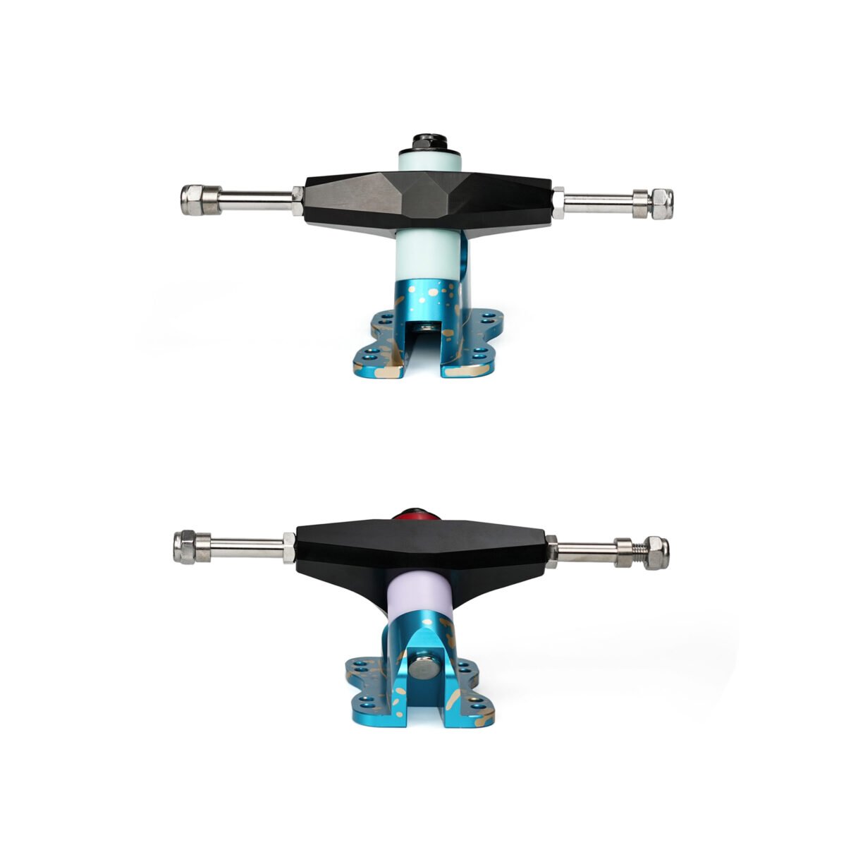 Rebirth S2 Precision Trucks Ice Splash Blue – Black Hanger